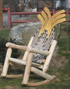 Hockey Stick Log Rocking Chair