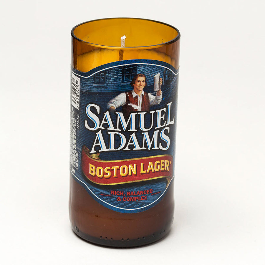 Sam Adams Beer Bottle Candle