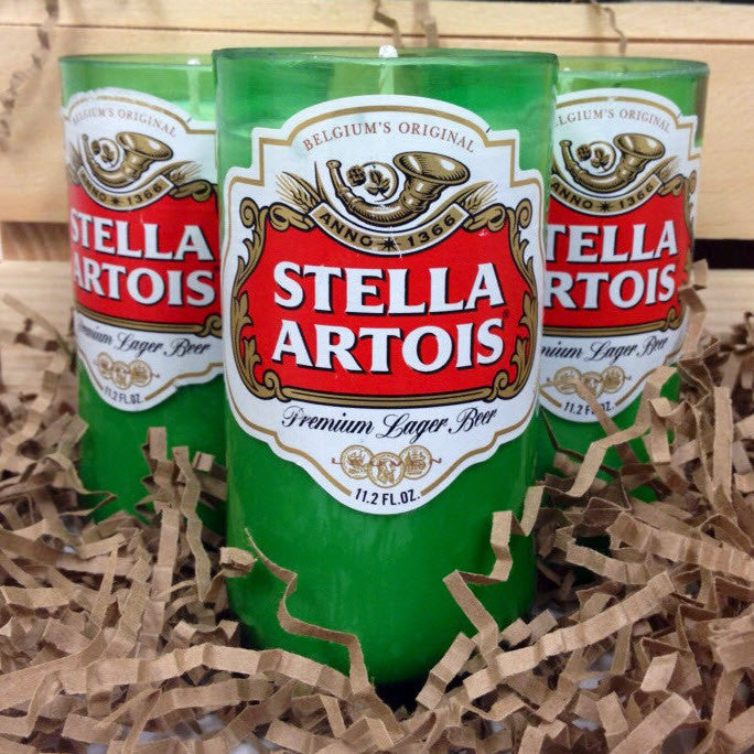 Stella Artois Beer Bottle Candle