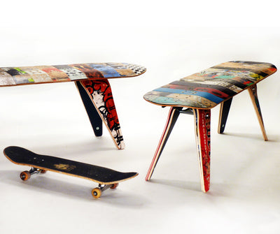 Recycled Skateboard 5' Benches
