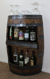 Whiskey Barrel Bar with Shelf