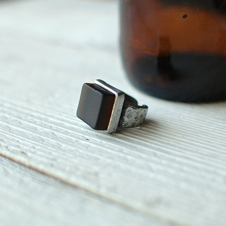 Recycled Beer Bottle Glass Ring