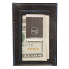 Bryant Upcycled Money Clip Wallet - Blue Trim