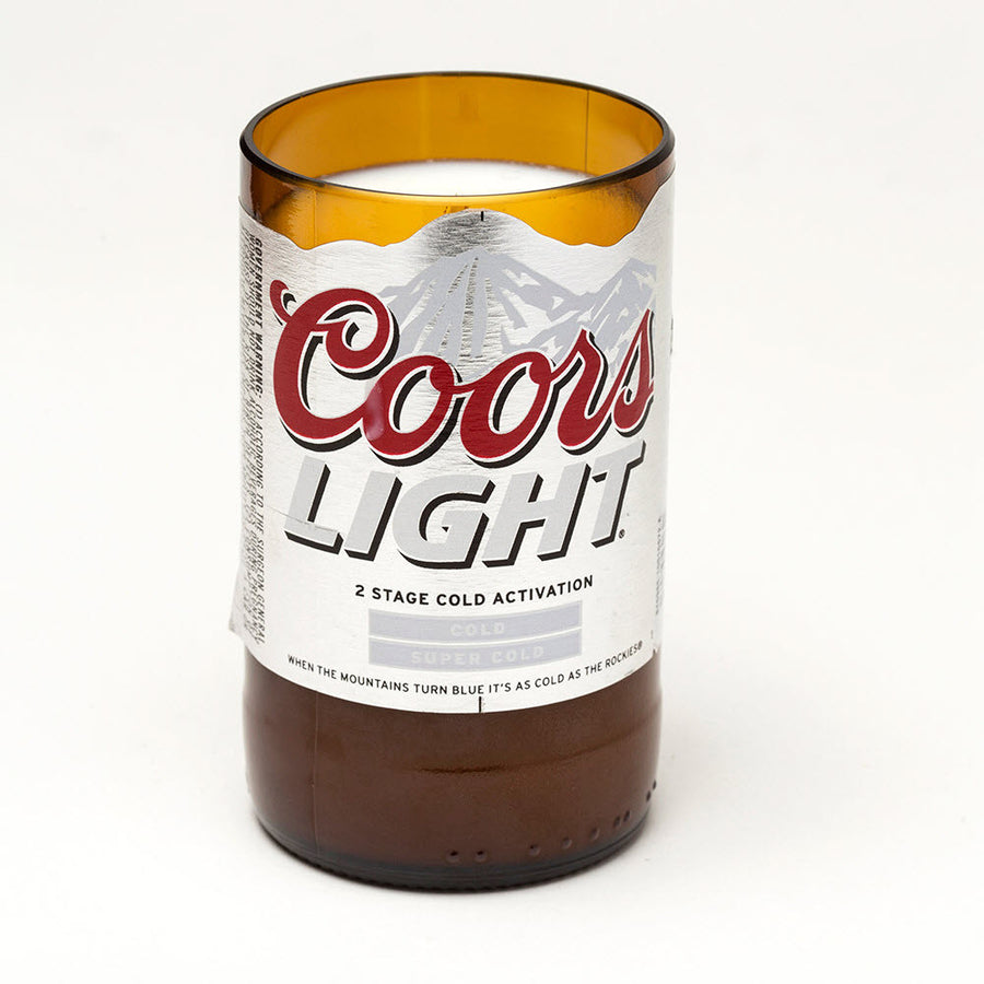 Coors Light Beer Bottle Candle