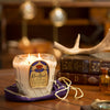 Recycled Crown Royal Bottle Candle