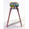 Recycled Skateboard Stool Side View