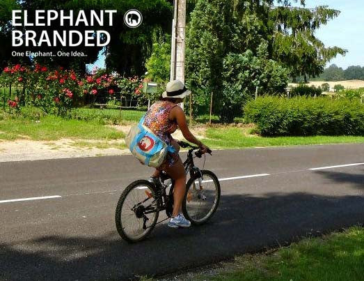Elephant Branded Small Clipper Bag