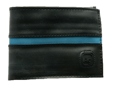 Franklin Eco Vegan Rubber Reflective Wallet - Blue