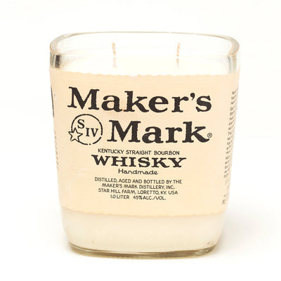 Maker's Mark Whisky Bottle Candle