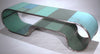 Mongoloid Reclaimed Metal Turquoise Bench or Table