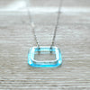 Bombay Gin Square Glass Necklace