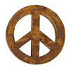 Reclaimed Metal Peace Sign