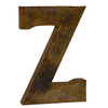 Reclaimed Tin Letter Z