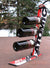 Snow Ski Wine Rack 3 Bottle (Red)
