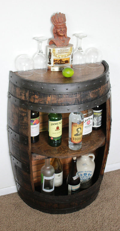 Whiskey Barrel Half Bar