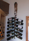 Wall Mounted Snow Ski Wine Rack