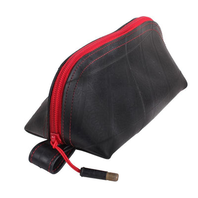 Recycled Rubber Wedge Pouch - Red